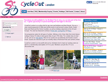 Tablet Screenshot of cycleoutlondon.org.uk